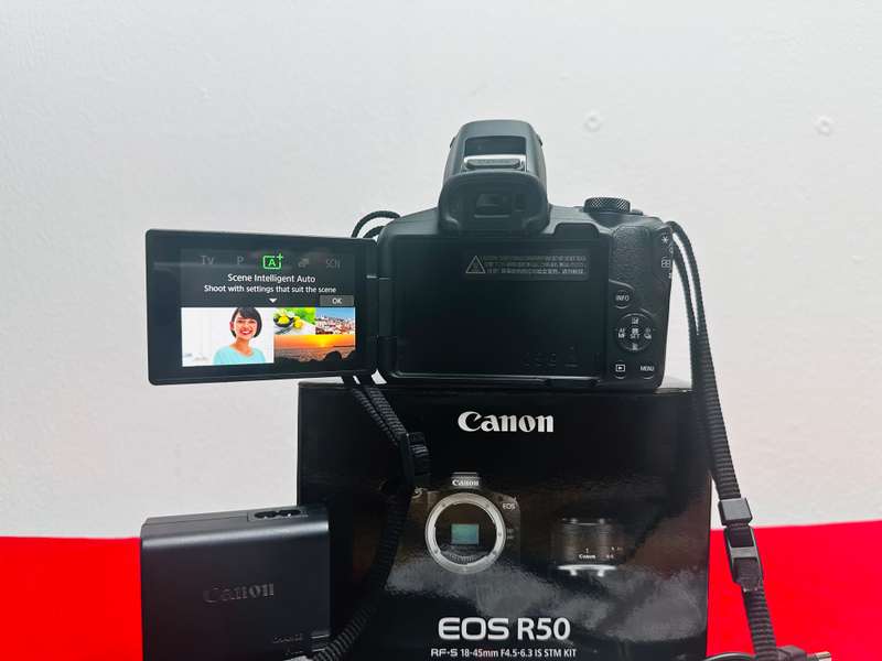 Canon EOS R50 Mirrorless Camera with RF-S 18-45mm F 4.5-6.3