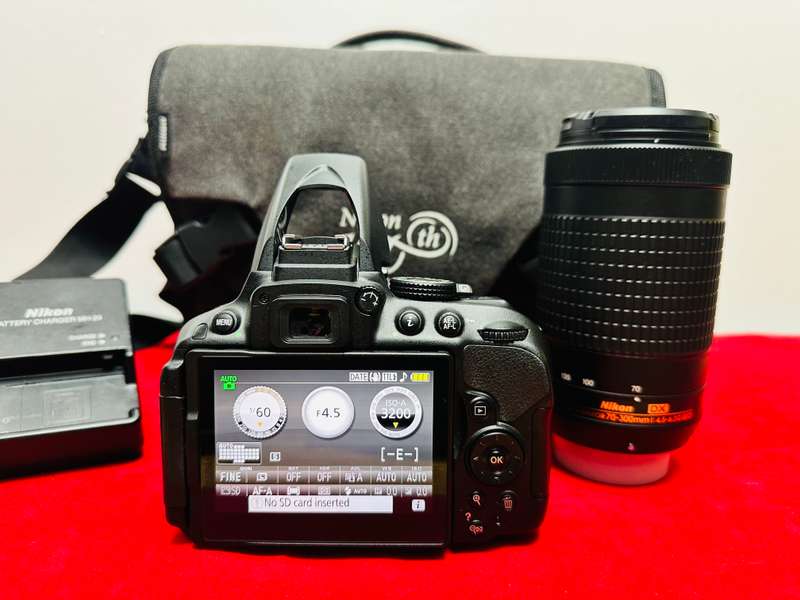 Nikon D5300 DSLR Camera With  * Nikon 18-55mm DX VR Lens * Nikon 70-300mm DX zoom Lens