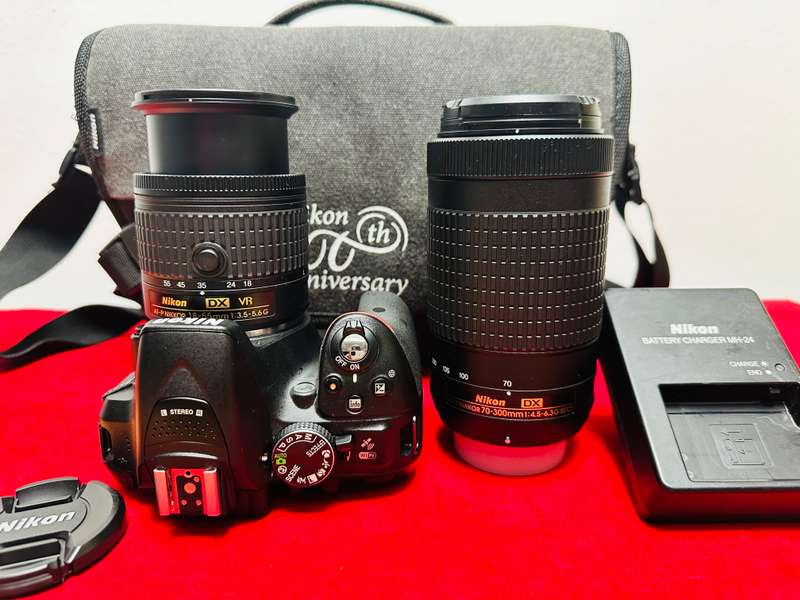 Nikon D5300 DSLR Camera With  * Nikon 18-55mm DX VR Lens * Nikon 70-300mm DX zoom Lens
