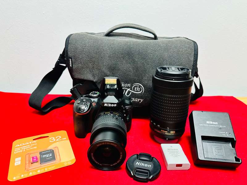 Nikon D5300 DSLR Camera With  * Nikon 18-55mm DX VR Lens * Nikon 70-300mm DX zoom Lens