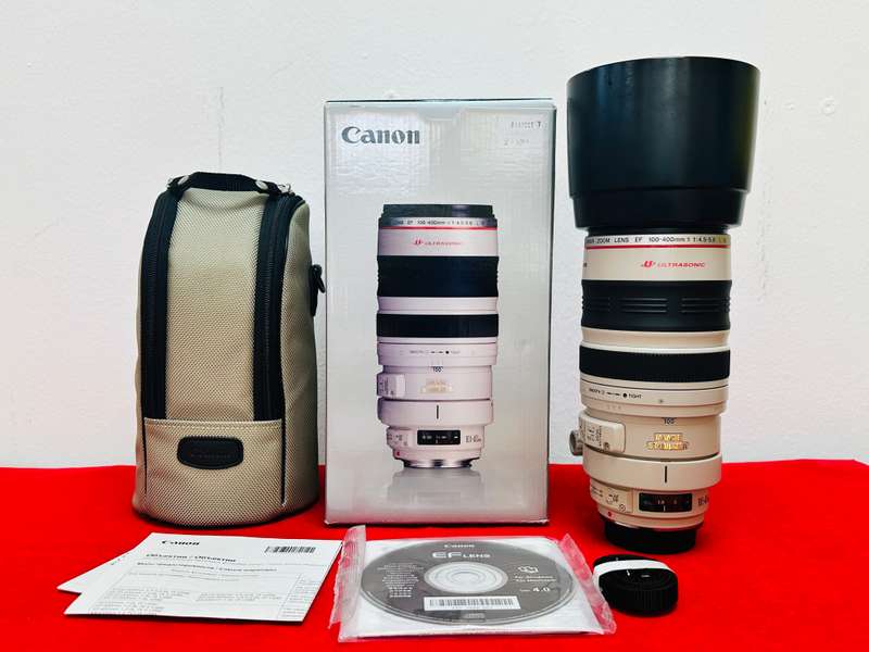 Canon EF 100-400mm f/4.5-5.6L IS USM Telephoto Zoom Lens  Complete Set