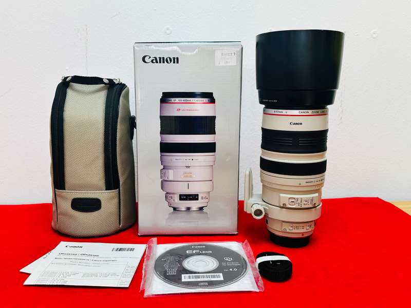 Canon EF 100-400mm f/4.5-5.6L IS USM Telephoto Zoom Lens  Complete Set