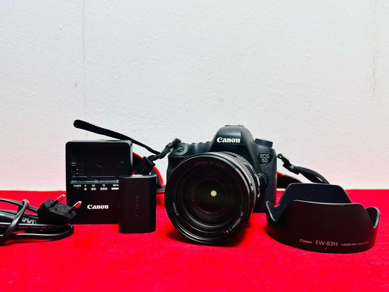 Canon EOS 6D Full frame Camera with Canon EF24-105 1:4 L IS STM Lens & accessories