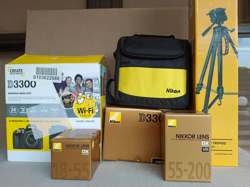 Nikon D3300 DSLR Camera Kit - Excellent Condition as new