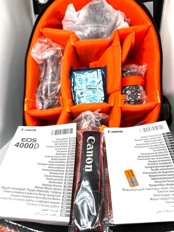 Canon 4000D DSLR camera with  Canon 18-55mm Kit