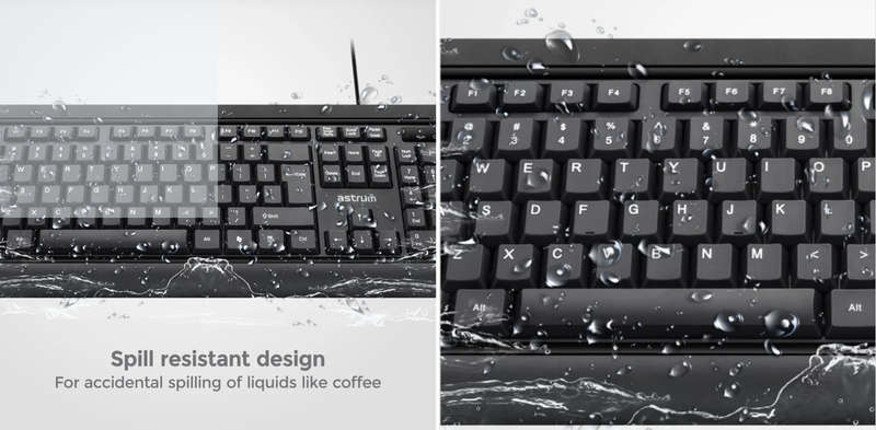 Astrum Usb Wired Classic Keyboard, Full Size Keyboard