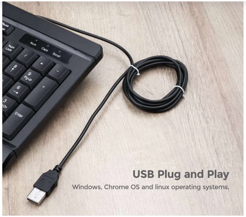 Astrum Usb Wired Classic Keyboard, Full Size Keyboard