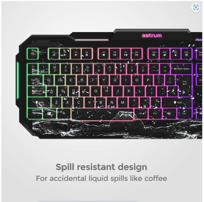 Astrum KG200 Slim Backlit Wired Gaming Keyboard