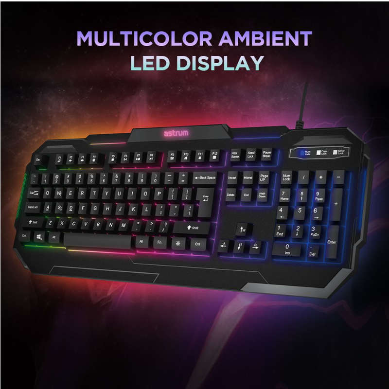 Astrum KG200 Slim Backlit Wired Gaming Keyboard