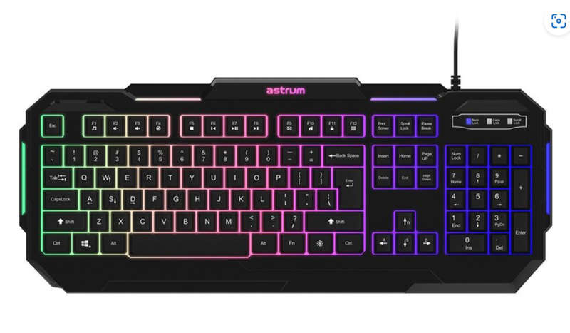 Astrum KG200 Slim Backlit Wired Gaming Keyboard