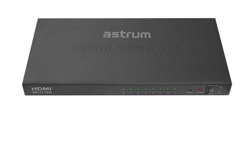 Astrum 1 x 8ports HDMI Splitter SP080 Black