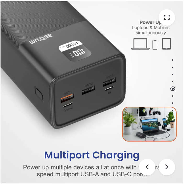 Astrum PB455 40000mAh 100W Fast Charge Powerbank A91645-B