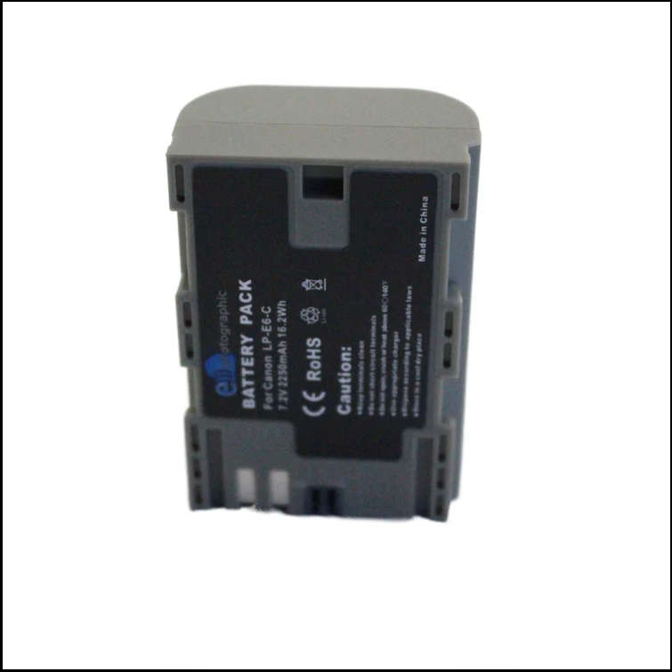 E Photographic LP-E6 2250 mAh Type-C Battery for Canon