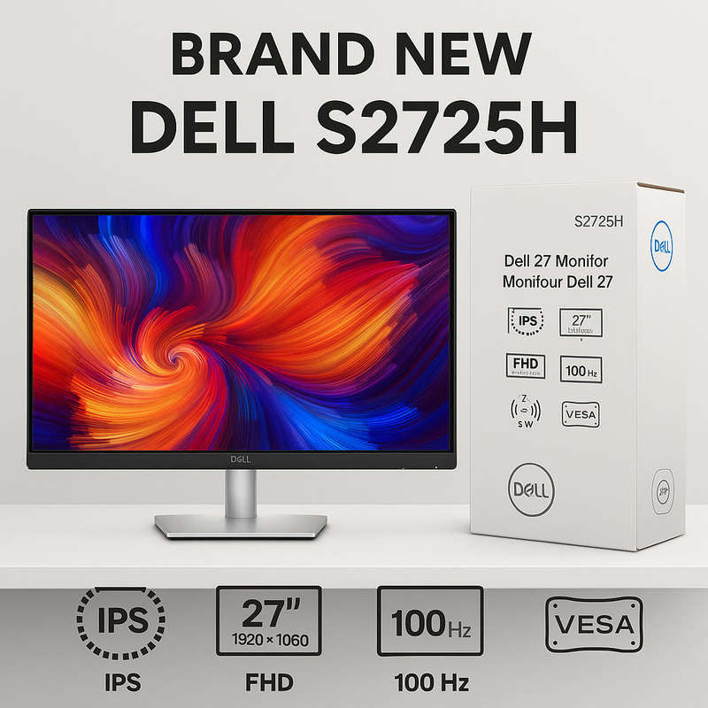 Brand New Dell S2725H Monitor  27 FHD | IPS | 100Hz