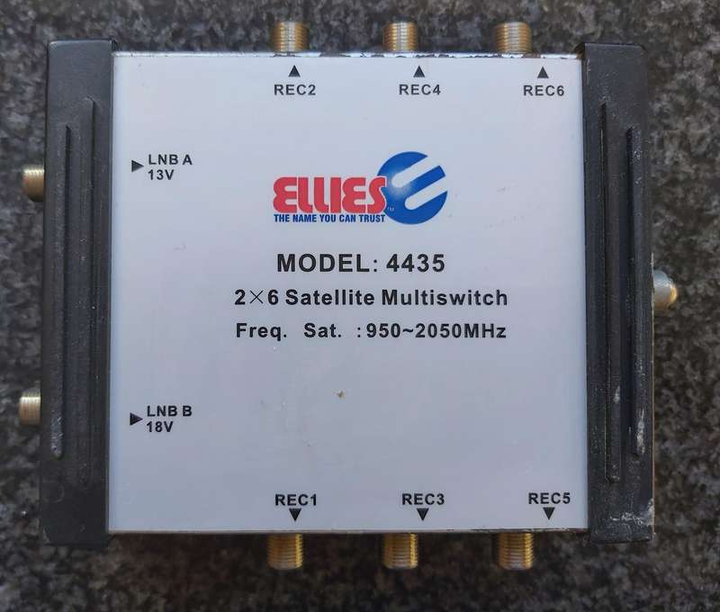 ELLIES 2 x 6 Satellite Multiswitch - Model 4435