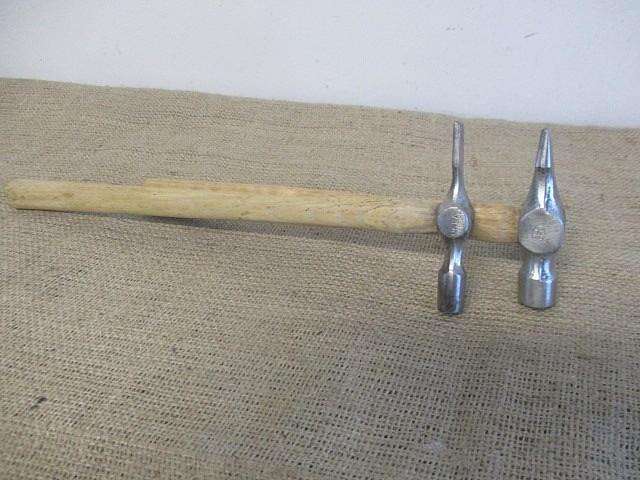 Great Vintage RW Tools 200gr Pin Hammer And Vintage Tyzack & Co Sheffield 150gr Pin Hammer.