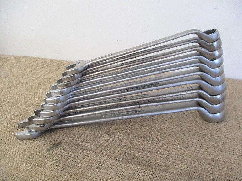 Beautiful Set Of Ten Combination Spanners : 9 x Gedore No 1B  SA & 1x DIN 3113 B      16mm - 25mm