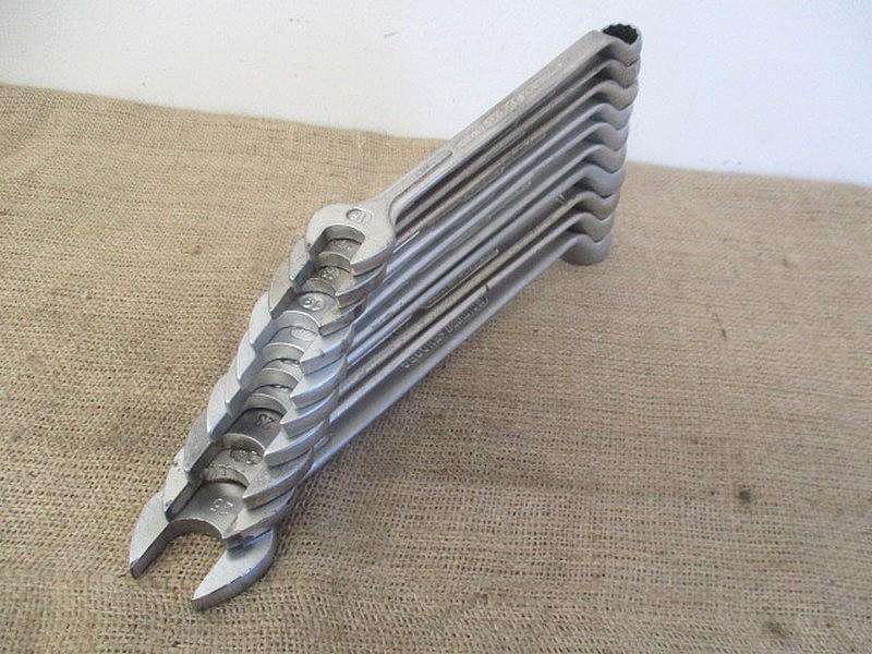 Beautiful Set Of Ten Combination Spanners : 9 x Gedore No 1B  SA & 1x DIN 3113 B      16mm - 25mm