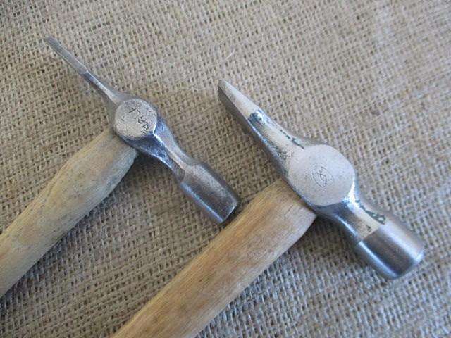 Great Vintage RW Tools 200gr Pin Hammer And Vintage Tyzack & Co Sheffield 150gr Pin Hammer.