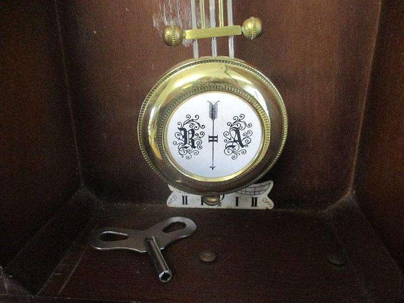 Vintage Blessing 31 Day Wooden Wall Clock With Winding-Up Key