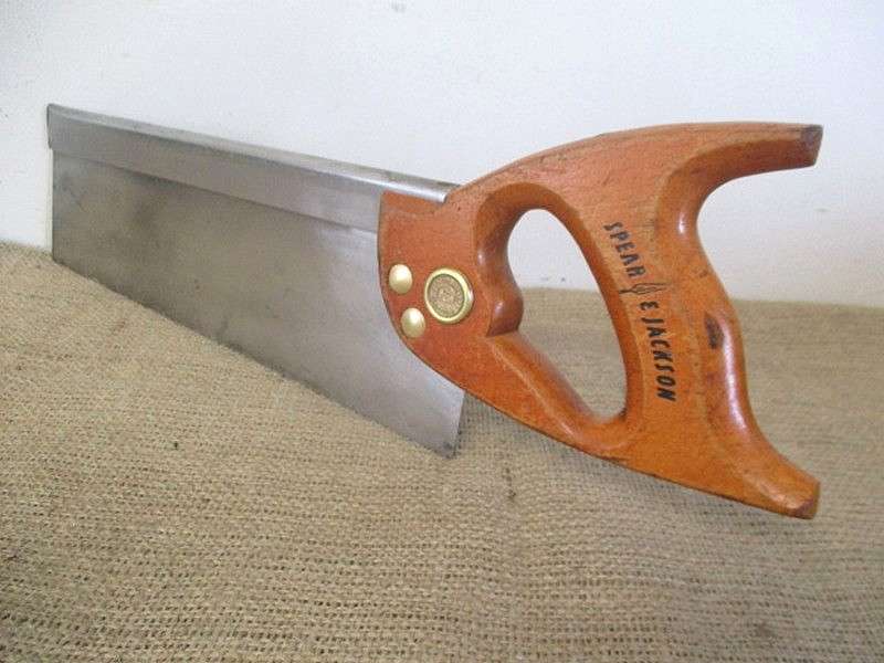 An Outstanding Vintage 12 inch Spear & Jackson Back Saw                   Sheffield