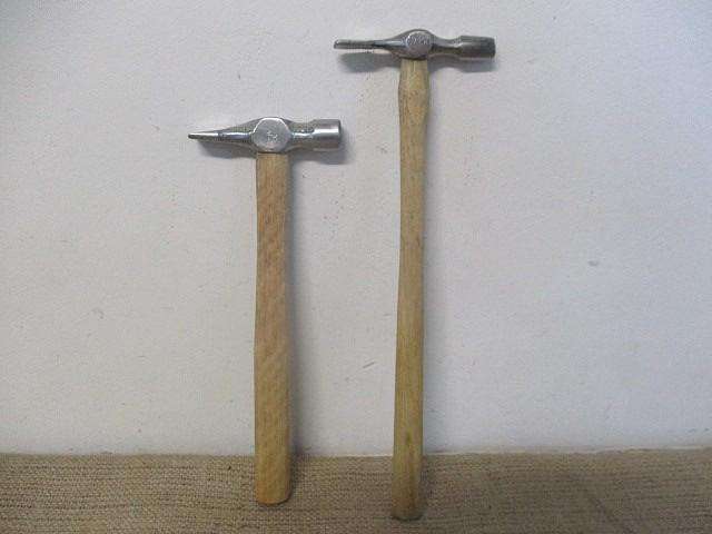 Great Vintage RW Tools 200gr Pin Hammer And Vintage Tyzack & Co Sheffield 150gr Pin Hammer.