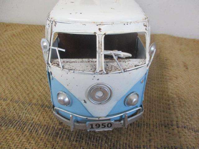 Large Characterful Vintage 1950 Volkswagen Tin Kombi