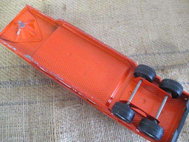 Large Vintage ERTL Tin Semi Truck With Die Cast Auto Carrier