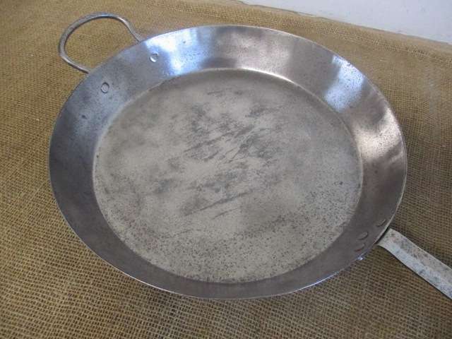 Neat Large  Vintage Hendler's 36cm Steel Frying Pan