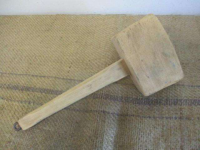 Beautiful Large Vintage Carpenter's Wooden Mallet