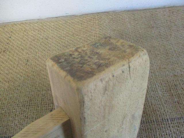 Beautiful Large Vintage Carpenter's Wooden Mallet