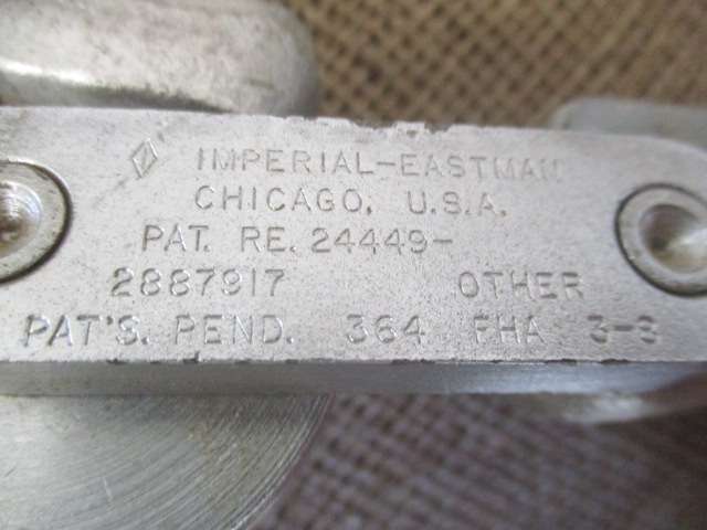 Handy No 364 Imperial-Eastman 1/2 inch Lever Type Tubing Bender   PAT.RE. 24449 - 2887917  FHA 3 - 8