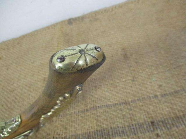 Collectable Vintage Replica Flintlock Pistol With Solid Brass Decorations     Made In England