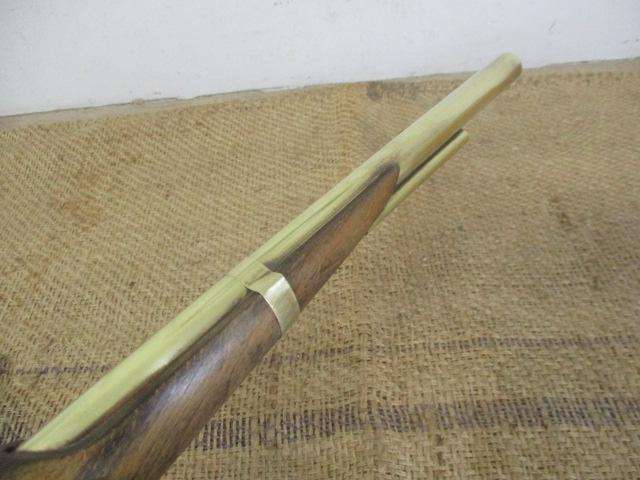 Collectable Vintage Replica Flintlock Pistol With Solid Brass Decorations     Made In England