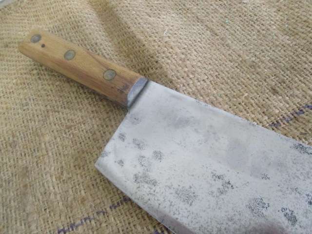 Sought After Large Vintage 10 inch Solid Steel Elwell Meat Cleaver