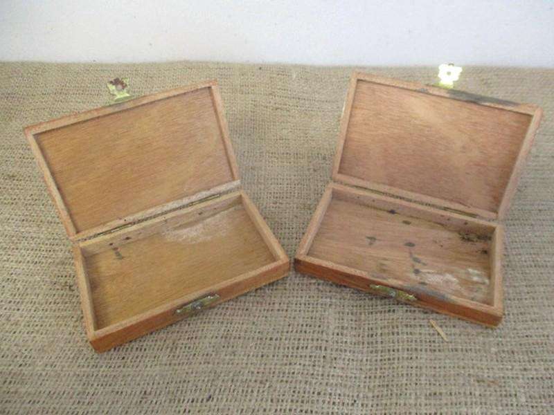 Vintage Hofnar Bolide, Karel 1 Standaard, 2 Serengeti Empty Cigar Boxes And 1x Upmann Cigar & Cutter