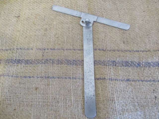 Rare Robust Vintage Inches/Meter Machinist 8 inches / 200mm Adjustable Square