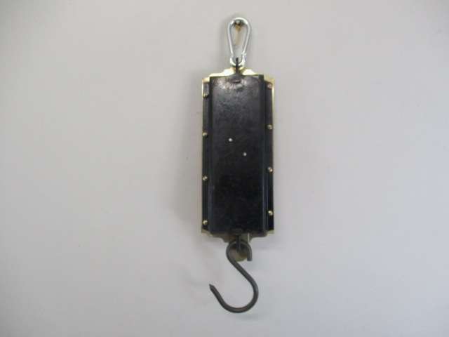 Rare Vintage Brass 40lb Salter No 60M Improved Circular Spring Balance Scale   Patent        England