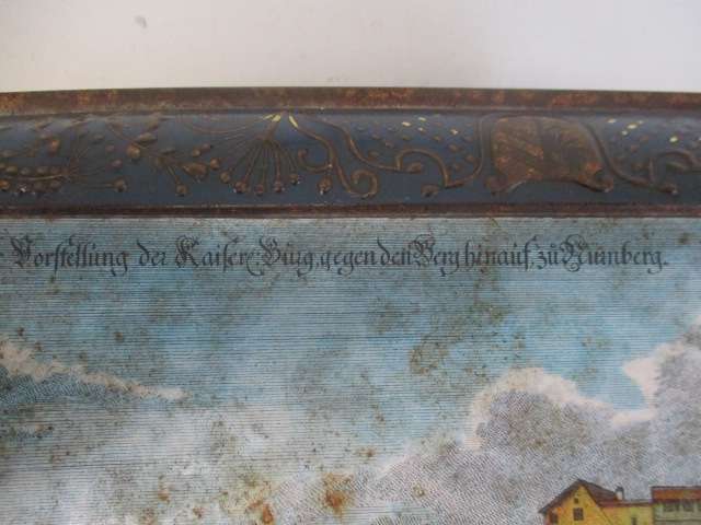 Extremely Very Rare Vintage Lebkuchenfabrik E.Otto Schmidt Nurnberg Cake Tin