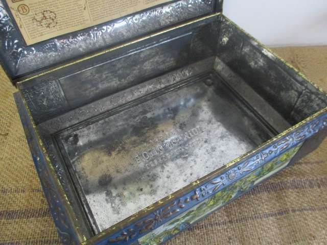 Extremely Very Rare Vintage Lebkuchenfabrik E.Otto Schmidt Nurnberg Cake Tin