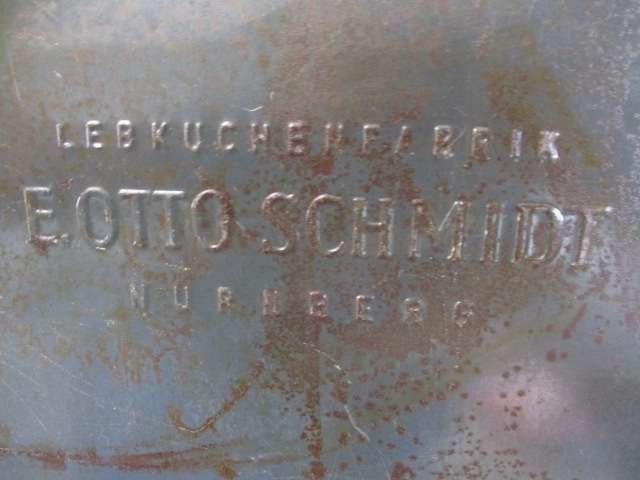 Extremely Very Rare Vintage Lebkuchenfabrik E.Otto Schmidt Nurnberg Cake Tin