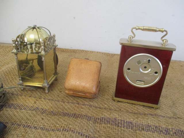 Repairs.....Rare Smith's Enfield Brass Carriage Clock, Kienzle Travel Clock & Quartz Mantle Clock