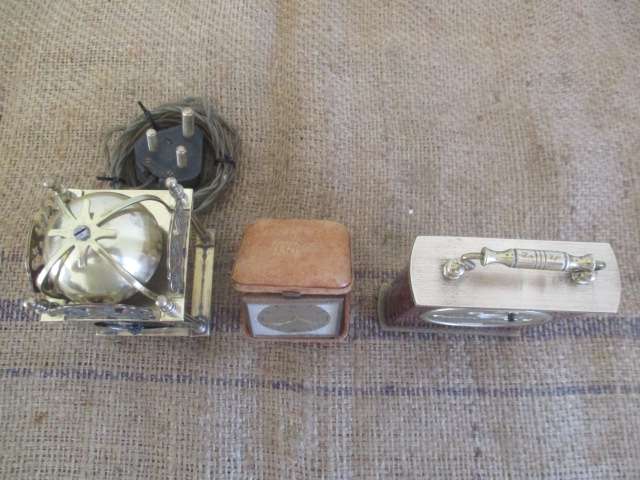 Repairs.....Rare Smith's Enfield Brass Carriage Clock, Kienzle Travel Clock & Quartz Mantle Clock
