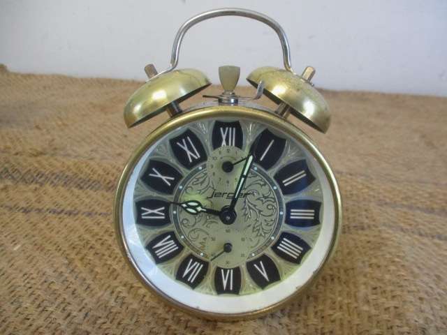 Another For Repairs.....Vintage Jerger Brass Alarm Clock, Wall Mount Clock & Plastic Mantle Clock