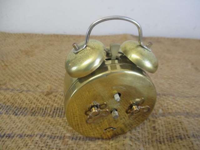 Another For Repairs.....Vintage Jerger Brass Alarm Clock, Wall Mount Clock & Plastic Mantle Clock
