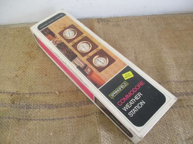 Magnificent Vintage Springfield Commodore Weather Station In Original Packaging     USA        MIB