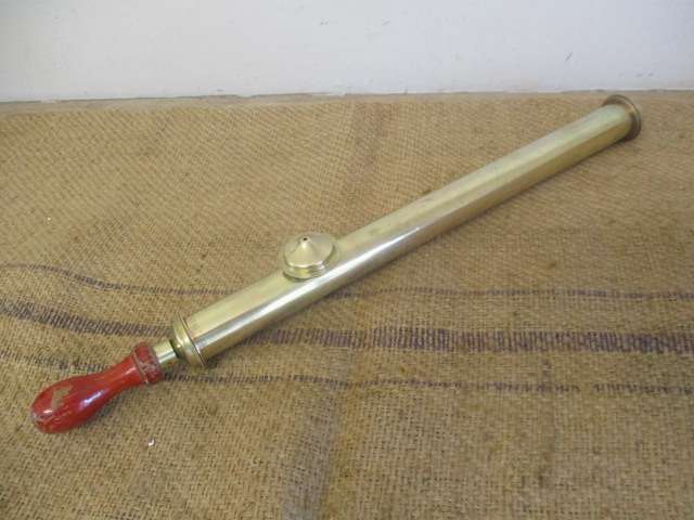 Beautiful And Handy Vintage Brass Bucket Fire Extinguisher Sprayer                  Made In England
