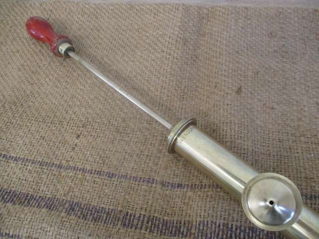 Beautiful And Handy Vintage Brass Bucket Fire Extinguisher Sprayer                  Made In England