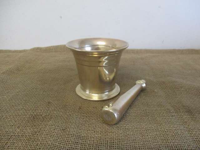 An Awesome Large Vintage Solid Brass Mortar And Pestle