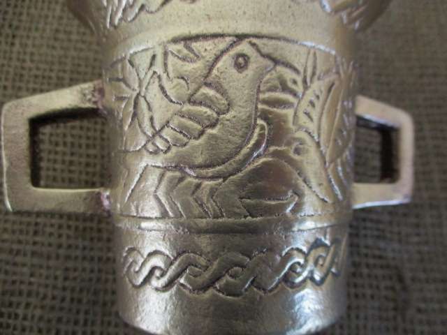 Lovely Vintage Solid Brass Mortar And Pestle